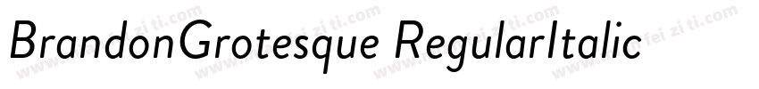 BrandonGrotesque RegularItalic字体转换